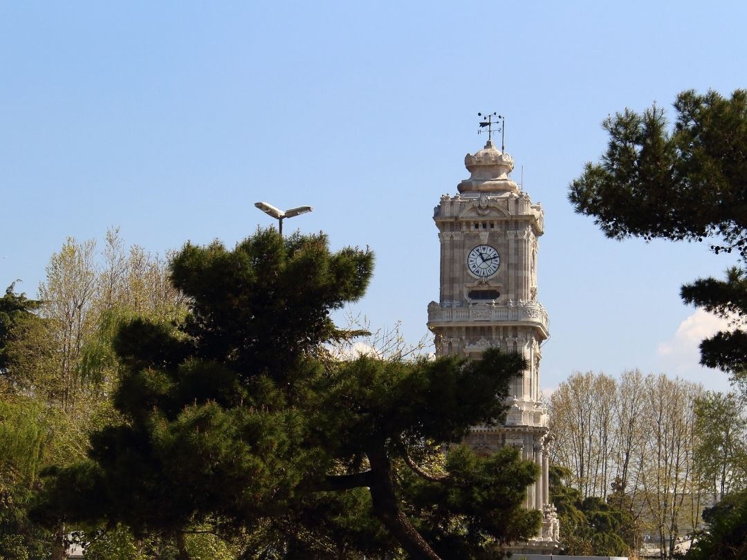 Dolmabahçe Clock Tower Baroque Details