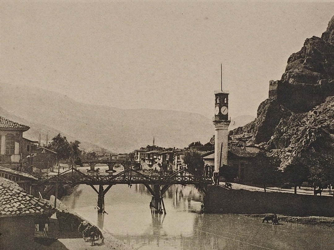 Old Amasya Clock Tower before destruction