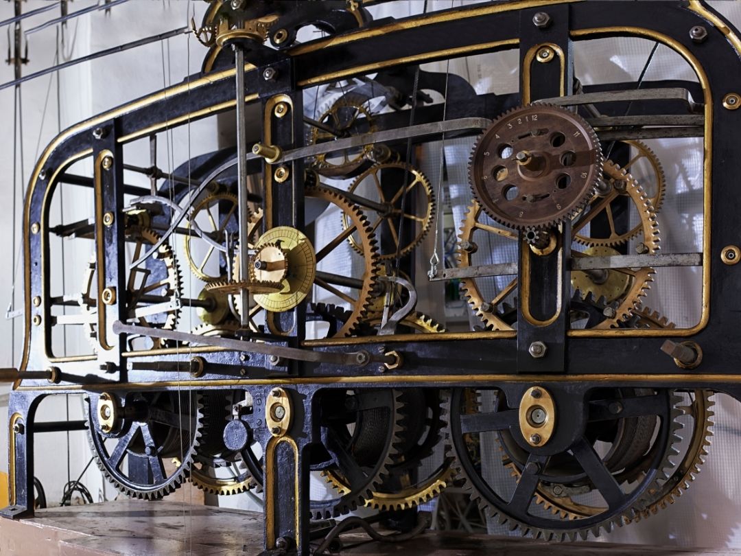 Clock Tower Mechanism Gears