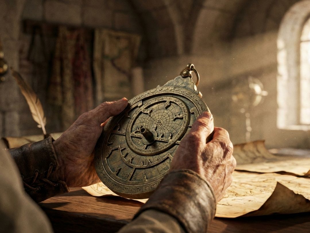 Ottoman Astrolabe and Muvakkit